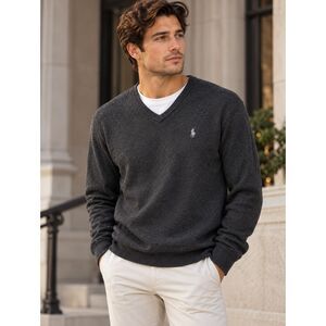 Polo Ralph Lauren Men's XL Charcoal Gray V-Neck Sweater